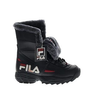 Fila Black and Red Winter Boots with Insulated Upper